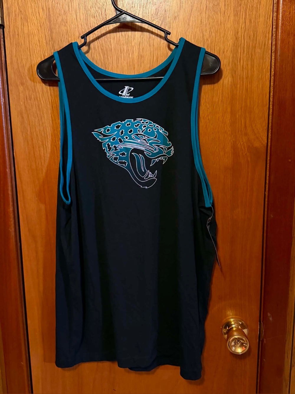 Jacksonville Jaguars Black & Teal Sleeveless Tank Top